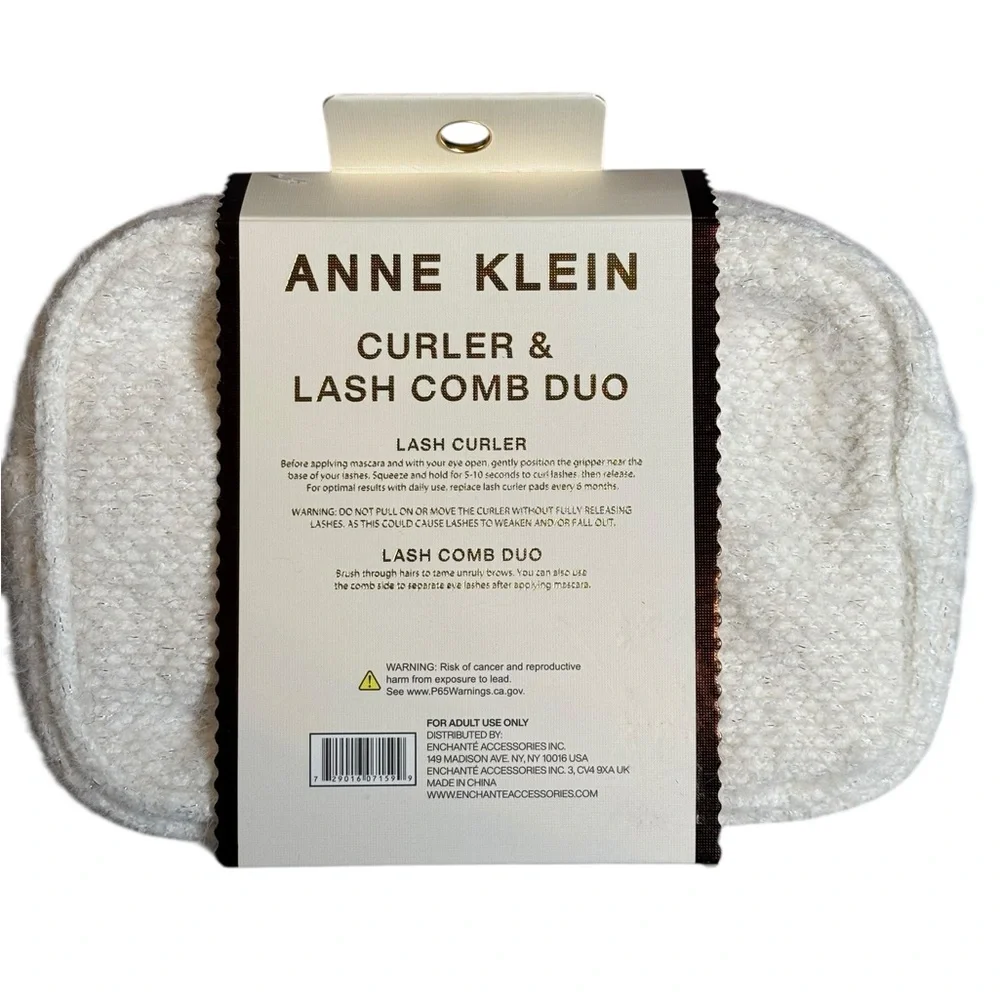 Anne Klein Curler & Lash Comb Duo With Travel Bag